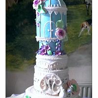 Birdcage Wedding Cake