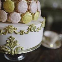 Marie Antoinette Macaron wedding cake