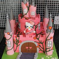 My Hello Kitty Princess Castle Cake