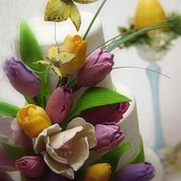 Easter Tulip Cake
