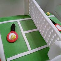 Tennis Court Cake