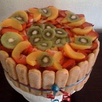 Russian Charlotte Fruit cake