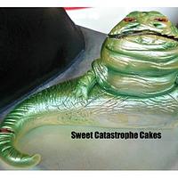 Darth Vader and Jabba the Hutt themed Cake