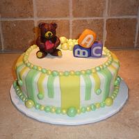 Teddy Bear baby shower cake