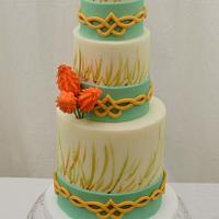 Irish Countryside Inspired Wedding Cake