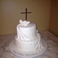 baptism  cake