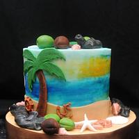 Beach Party Cake