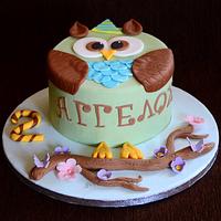 cute owl cake