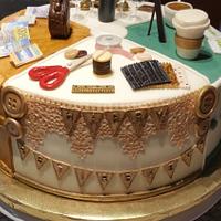 "A Few of Her Favorite Things" Retirement Cake