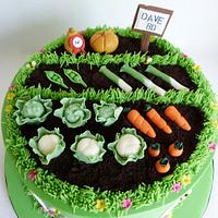 Allotment gardening cake