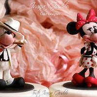 Mickey Mouse & Minnie cake topper