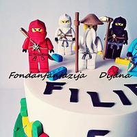 Lego Ninjago themed cake 
