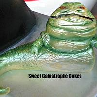 Darth Vader and Jabba the Hutt themed Cake