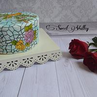 Stained Glass Cake  