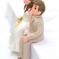 Sitting Bride and groom 