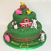 Farm themed cake