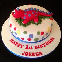 Dinosaur 1st birthday cake! 