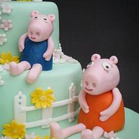 Pepper Pig Birthday Cake