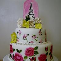 Paris in Spring Cake