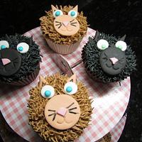 Cute cat cupcakes 