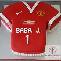 Manchester United Jersey cake 