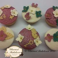 "Vintage Garden" Cake & cupcakes