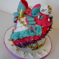 Hello Kitty Birthday cake