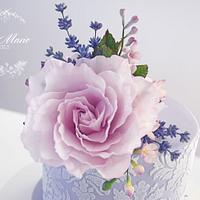 Lilac Floral Cake