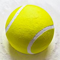 Whipped Cream Tennis Ball Cake 