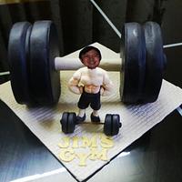 Muscle man's cake