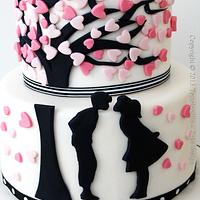 Love tree cake