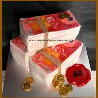 Dollar Bundles 40th Jackpot Cake!!!