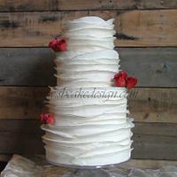 Romantic Wrapped Ruffle Cake