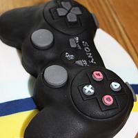 Playstation controller cake