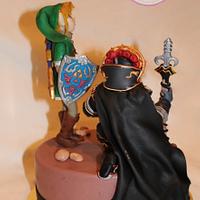 Cake fondant from The Legend of Zelda -Tarta fondant de The Legend of Zelda