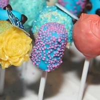 Christening cake pops