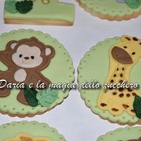 Baby safari cookies