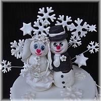 Wedding snowmen 