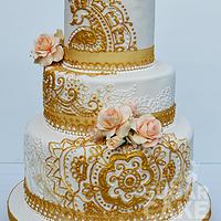 Gold Henna Cake