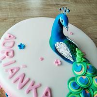 Peacock cake