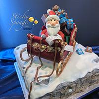 Santas Sleigh Cake