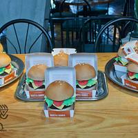 McDonald's Charity Dinner Individual Burger Cakes...all 14 of them