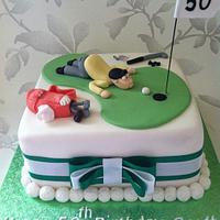 Golfer cake 