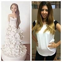 Cake bachelorette party, bridal sculpture by image
