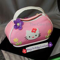 Hello Kitty purse cake