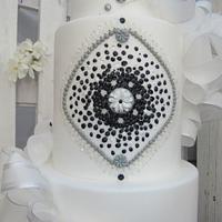 Wedding wafer paper cake