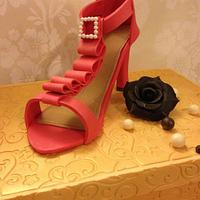 Shoe & Shoe box Cake