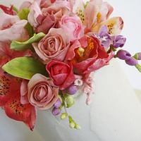 Roses, Tulips, Freesia and Blushing Brides