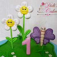 Butterflies cake