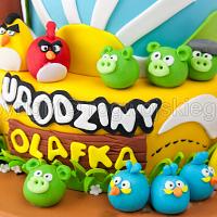 Angry Birds Cake / Tort urodzinowy z ptakami Angry Birds
